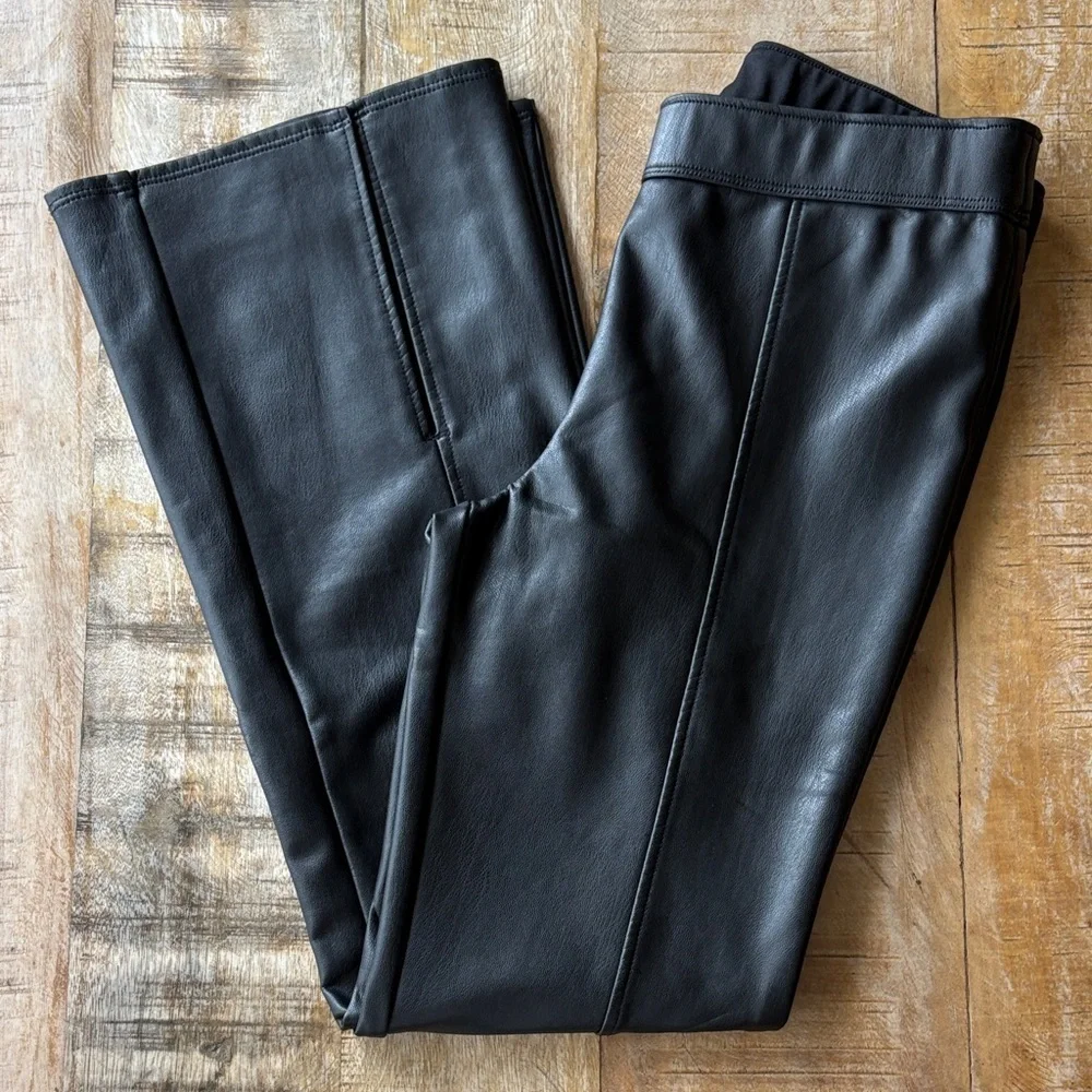 NWOT Abercrombie Kids Black Pleather Pants 9/10y